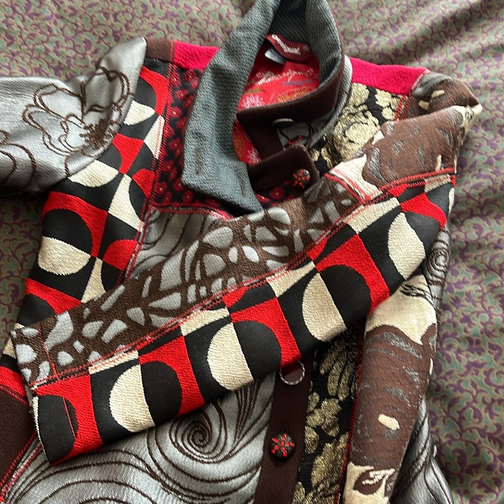 Coat patchwork size 46 - Picture 4 of 16